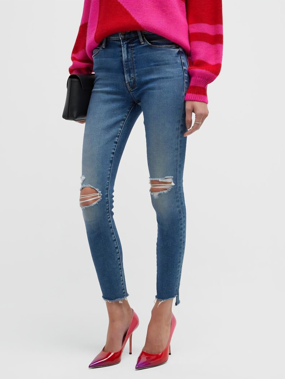 MINT CONDITION!! MOTHER Denim The Stunner Zip Ankle Step Fray Roughing It SZ 30